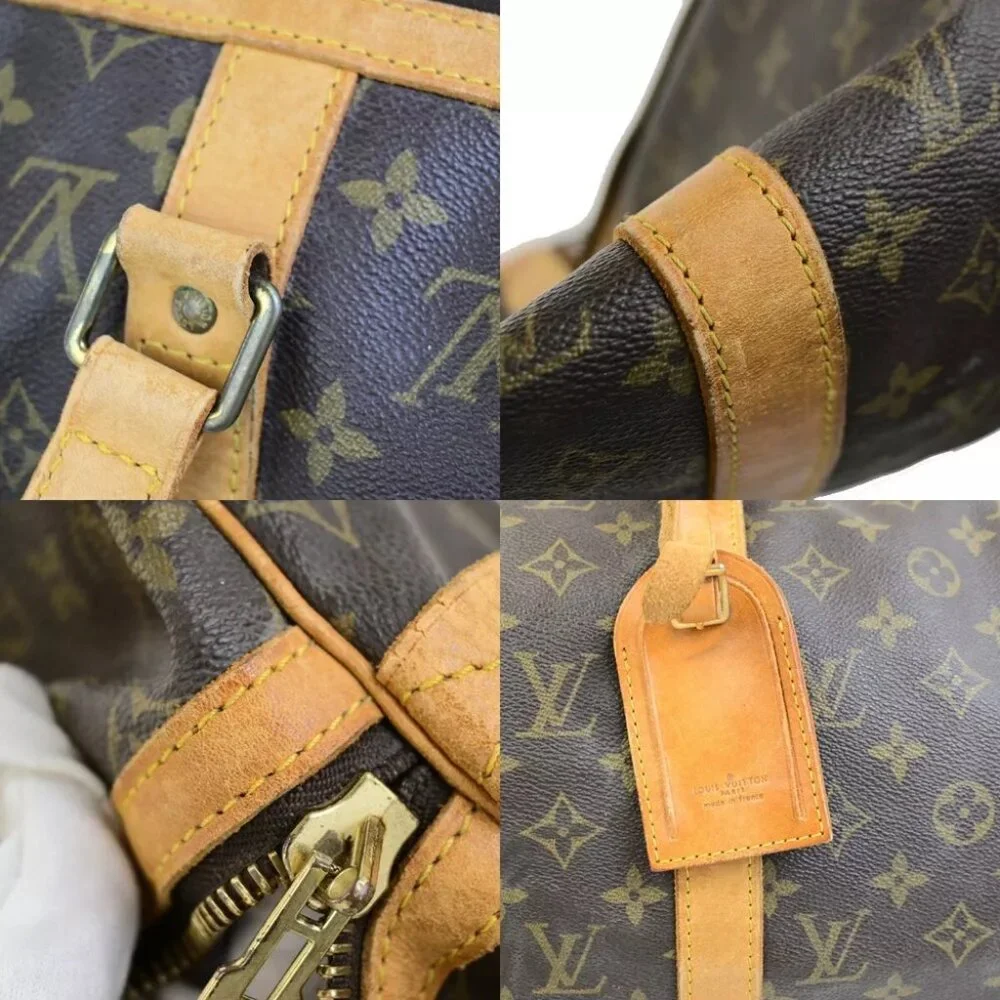 LOUIS VUITTON Sac Souple 45 Travel Hand Bag Monogram Leather BN